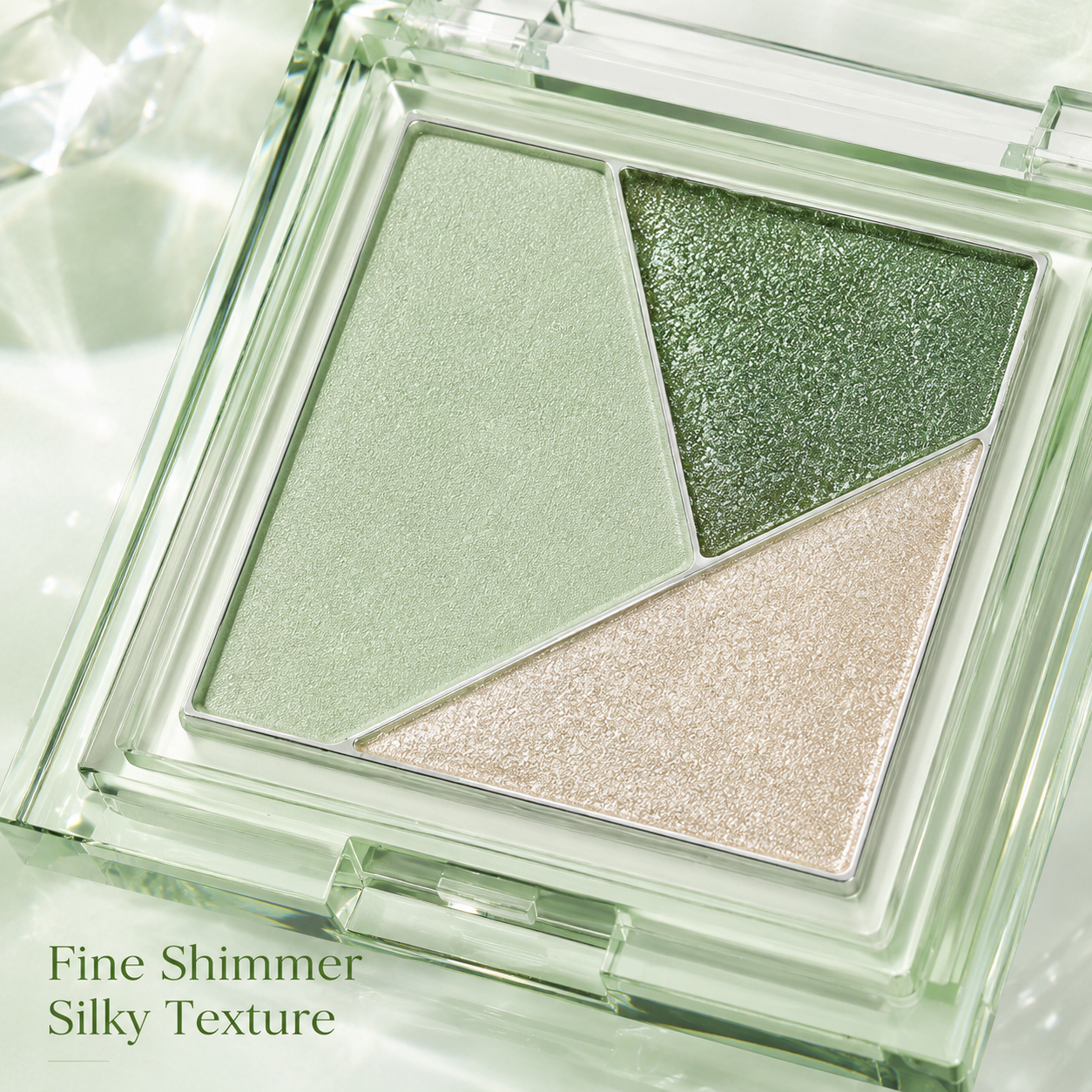 3-Color Blendable Eyeshadow Palette – Silky Texture, Soft Shimmer & Buildable Color Glow