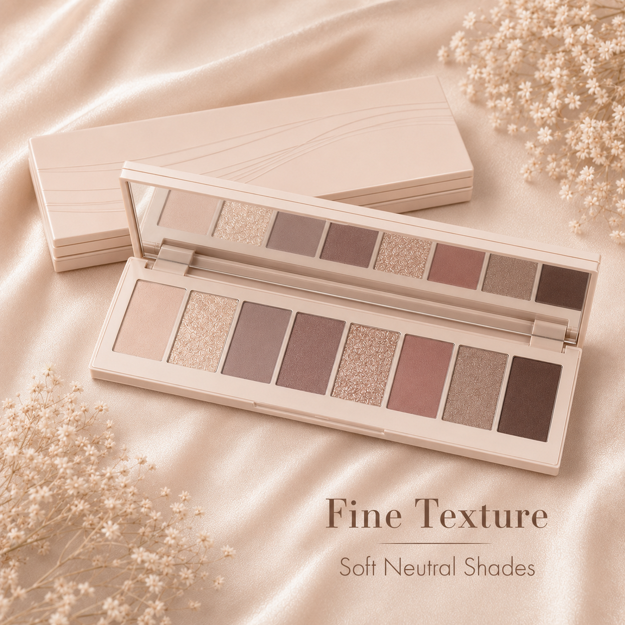 8-Color Soft Nude Eyeshadow Palette – High-Pigment Matte & Shimmer Collection for Effortless Everyday Beauty