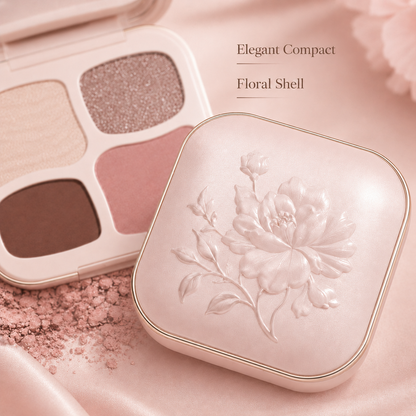 Elegant 4-Color Nude Glow Eyeshadow Palette – Silky Blend, Soft Radiance & Everyday Natural Definition