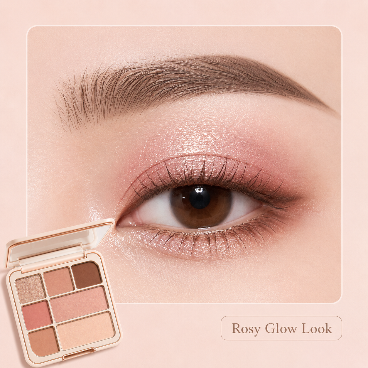 Soft Nude Multi-Use Eyeshadow Palette – Smooth Blend, Natural Glow & Long-Wearing Everyday Color